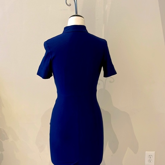 Blue business- casual dress - Picture 3 of 3